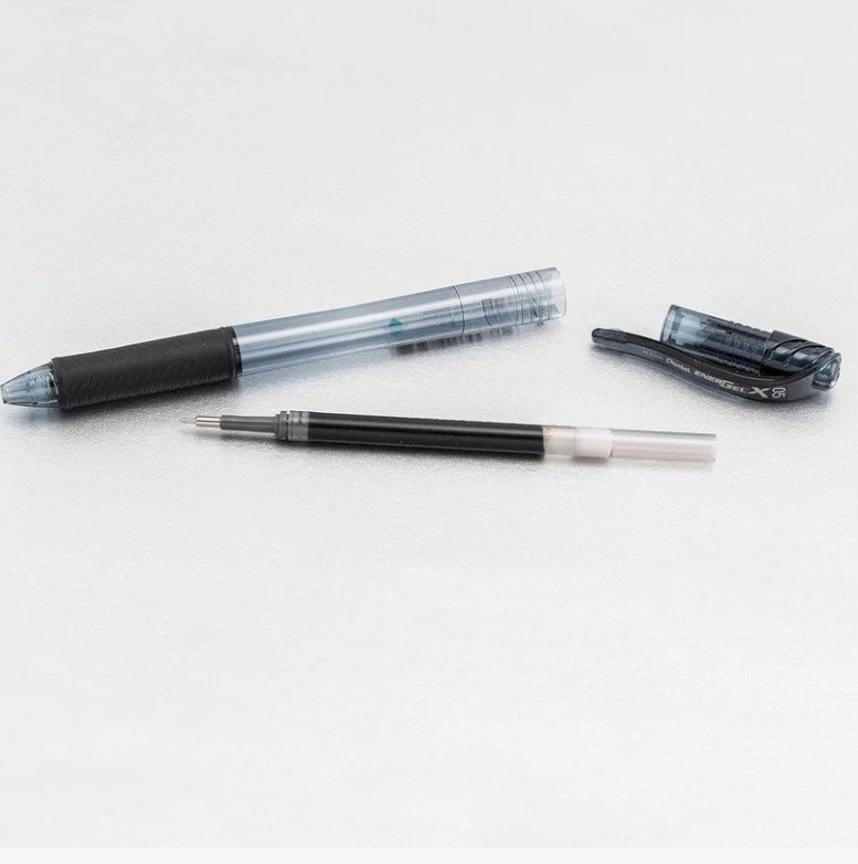 Pentel BLN105 Energel X Retractable Gel Pen, Black (Pack Of 12)