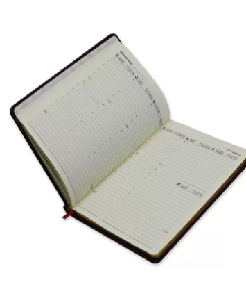 FIS 2023 Golden Diary A5 (Arabic/English) Bonded Leather 1-Side Padded Maroon - FSDI78AEGB23MR