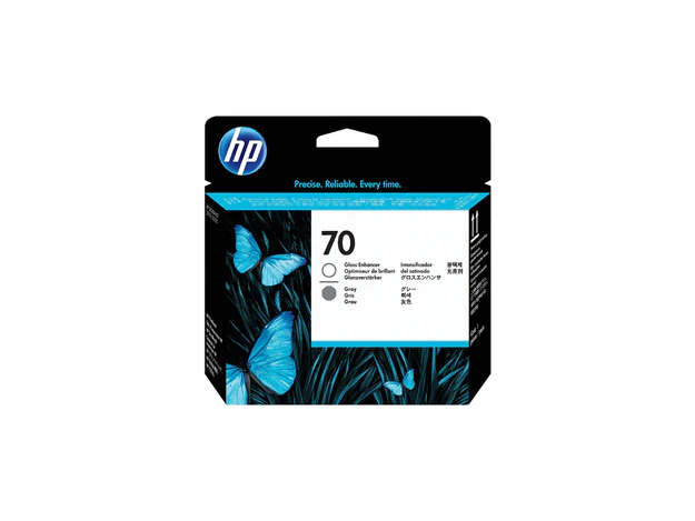 HP 70 Gloss Enhancer & Grey Printhead Cartridge (C9410A)