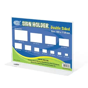 FIS Sign Holders Horizontal Double Sided Oblong, 166 x 118 mm Size - FSNA166X118