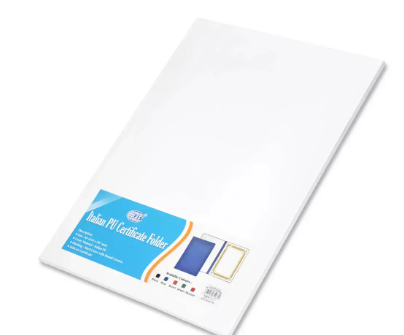 FIS Italian Pu Certificate Folder, Hard Cover with Round Corner, Blue Colour, A4 Size -FSCLCHPUHRBL