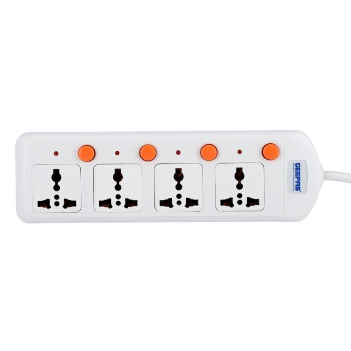 4 Way Extension Board VDE Plug With Individually On/Off Switch- Power Extension Socket -Multi Plug Power Cable