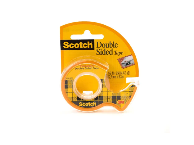 3M Scotch Double Sided Tape with Dispenser 1/2" x 250"