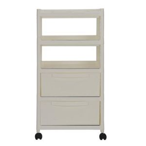 Royalford Four Layer Storage Cabin - Plastic - White