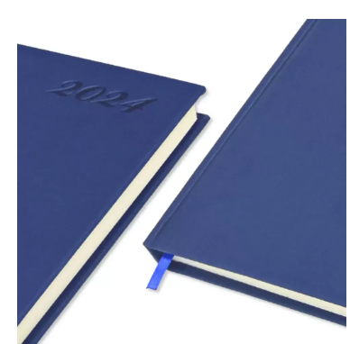 FIS A4 Diary 2024 English (Saturday & Sunday Combined) Blue - FSDI47EP24BL