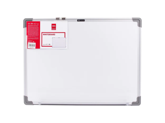 Deli Magnetic Whiteboard with Aluminum frame 90cm x 120cm