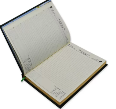 FIS Executive Diary 2023 (Arabic/English) 1-Side Padded with Gilding, Green - FSDI88AEPG23GR