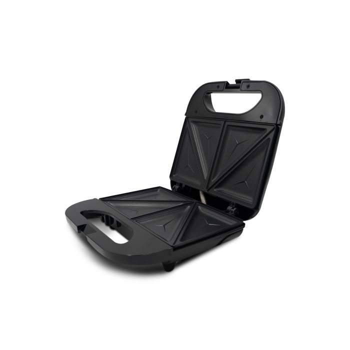 Geepas GSM36533UK 800W 2 Slice Sandwich Maker - Cooks Delicious Crispy Sandwiches - Cool Touch Handle, Automatic Temperature Control And Non-Stick Plate - Breakfast Sandwiches & Cheese Snack | 2 Years