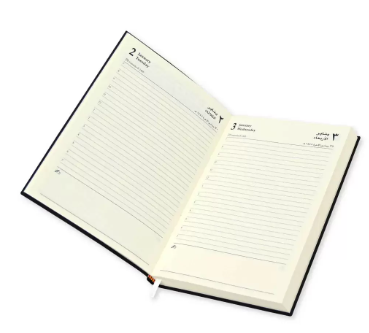 FIS Flexible Diary 2024 (Arabic/English) A5, Cream - FSDI131AE24CR