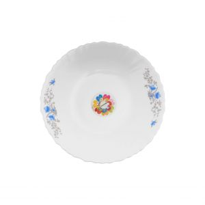 Royalford Opal Ware Romantic Dinner Plate - Opalware - White - 75 INCH