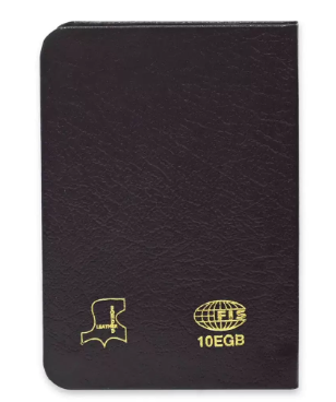 FIS Golden Bonded Leather Pocket Diary 2024 (English) Burugundy - FSDI10EGB24BU