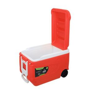 Royalford Insulated Ice Cooler Box 45Ltr - Plastic - Red - 45 LITER