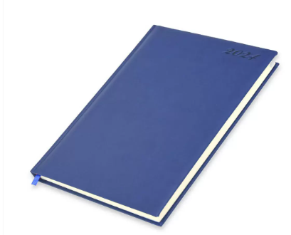 FIS A4 Diary 2024 English (Saturday & Sunday Combined) Blue - FSDI48EP24BL