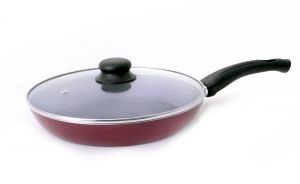 Royalford Non Stick Fry Pan - Aluminium - Red - 22 CM