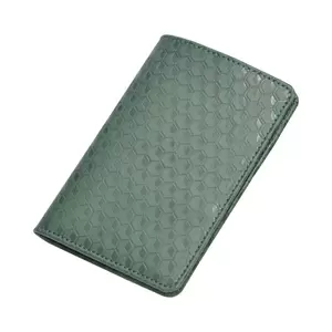 FIS Green Polyurethane For Unisex - Passport Wallet - FSGNGRD3