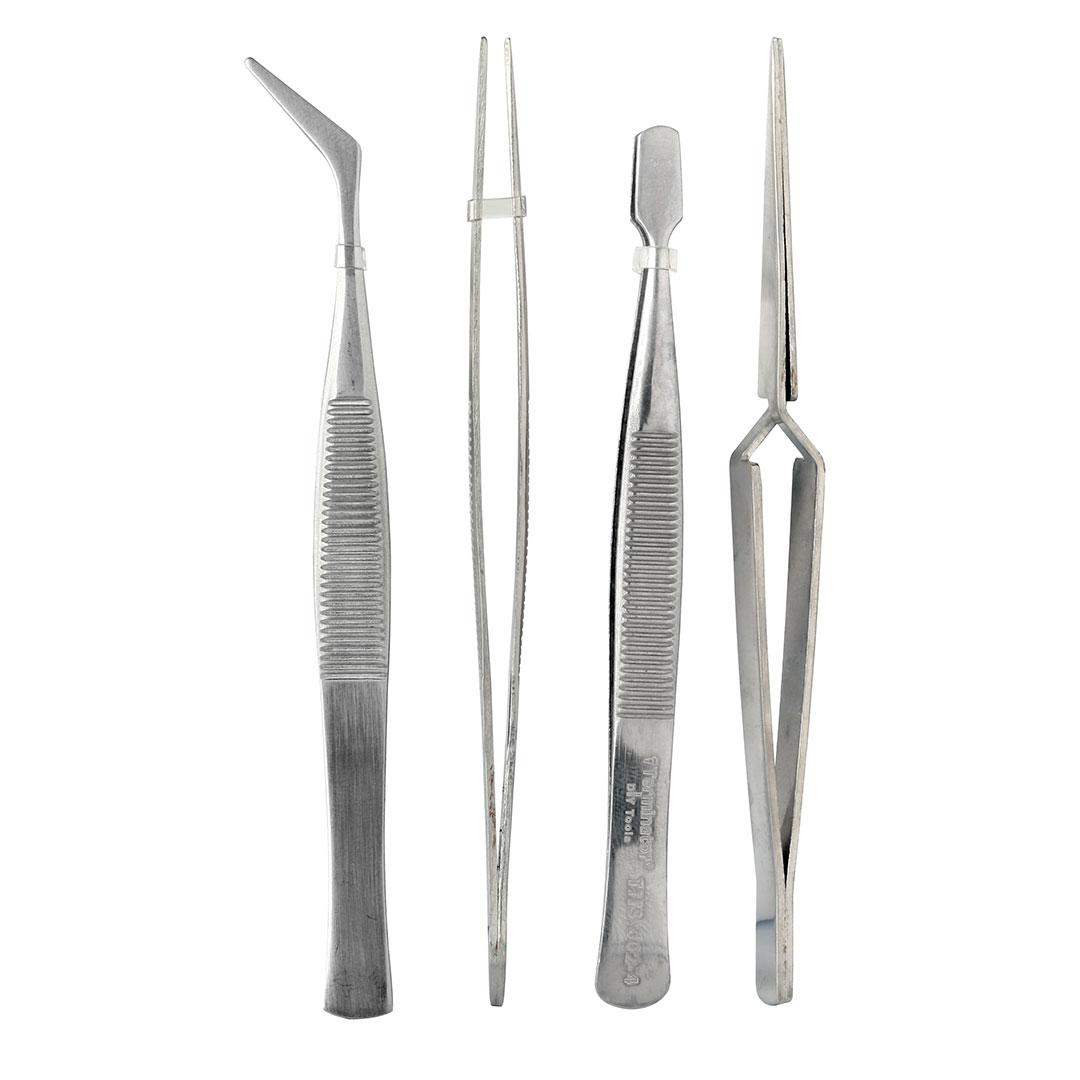 Tweezer Set 4 Pcs