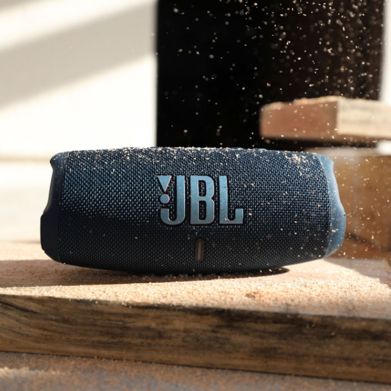 JBL Charge5 Splashproof Portable Bluetooth Speaker - Blue