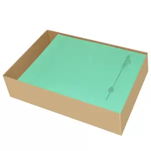 FIS Square Cut Folders Without Fastener Green Color, Pack of 100 Pcs, 250 gsmA4 Size - FSFF9GR05