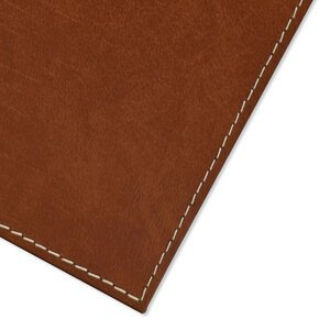 FIS MDF Desk Blotter Bonded Leather Cover Material, Size 26X37 cm-Color: Brown - FSDKMDF263724BR