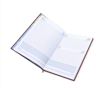 FIS A4 Diary 2024 Arabic/English (Saturday & Sunday Combined) Brown - FSDI48AE24BR