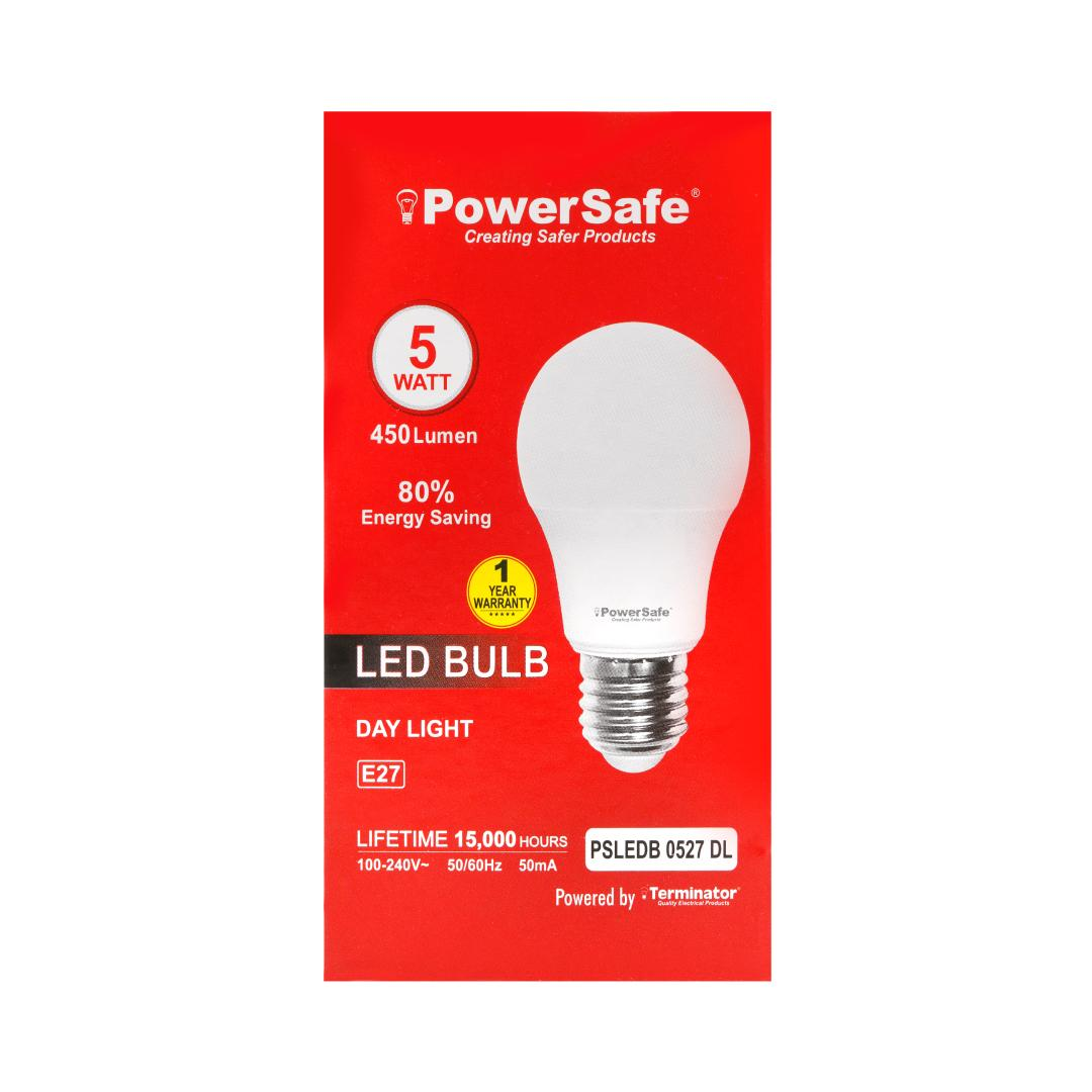 PowerSafe brand 5W LED Bulb E27 – Day Light