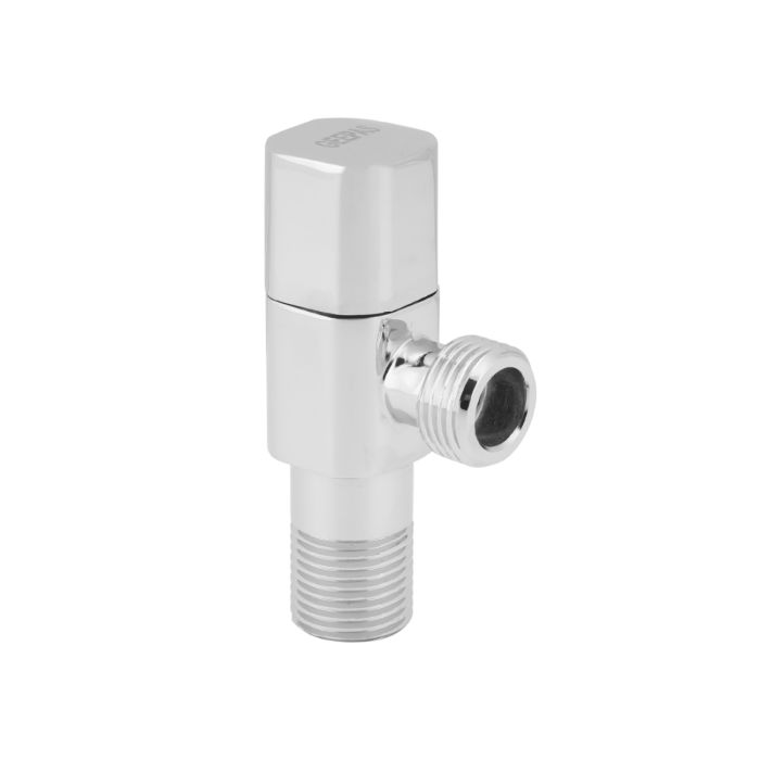 Geepas Angle Valve - Towel Rail Radiator | Polished Chrome | Water Pressure 0.2Mpa To 0.8Mpa | Ideal Hot & Cold Water | 1 Year Warranty