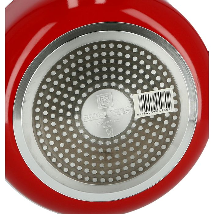 Royalford RF6442 Non-Stick Ceramic Casserole With Glass Lid 28 Cm- Durable Non-Stick Coating, High-Quality Construction With Comfortable Resistant Handle | Non-Stick Dish For Gas, Induction & Ceramic