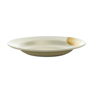 Royalford 10" Melamine Ware Super Rays Deep Plate - Melamine - Beige