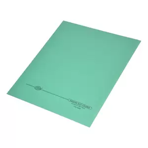 FIS Square Cut Folders Without Fastener Green Color, Pack of 100 Pcs, 250 gsmA4 Size - FSFF9GR05