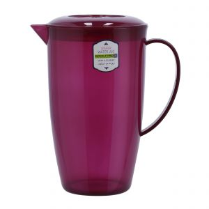 Royalford 2 Litre Wafer Water Jug With 4 Glasses - Plastic - Purple - 2 LITER