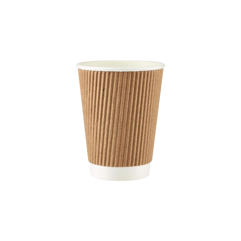 Kraft Ripple Paper Cups 12oz