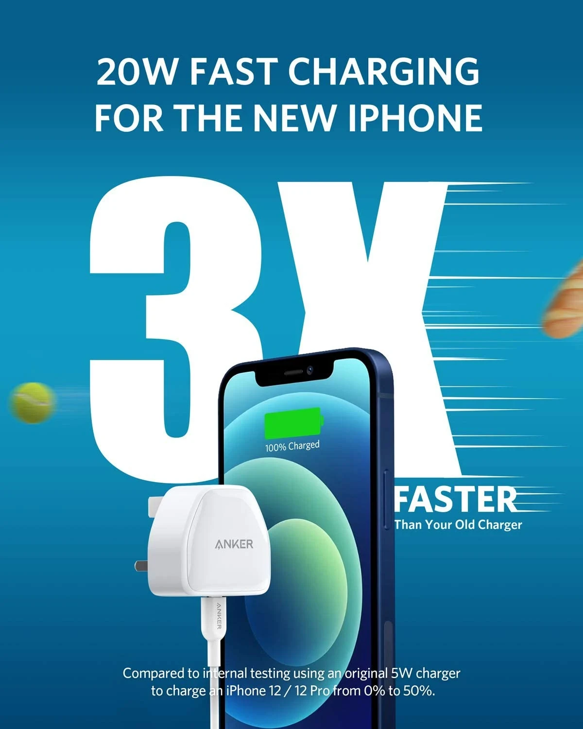 Anker Nano iPhone 14 Pro Charger, 20W PIQ 3.0 Durable Compact Fast Charger, PowerPort III USB-C Charger for iPhone