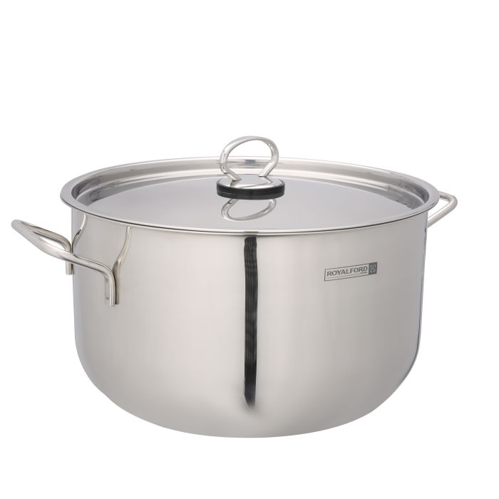 26cm Stainless Steel Casserole, 3-Layer Thick Base, RF10125 | Casserole With Lid | Compatible With Induction, Hot Plate, Halogen, Gas | Strong & Sturdy Handle