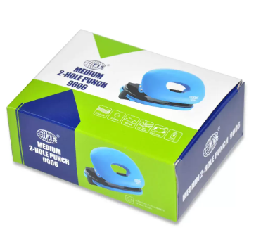 FIS 2 Hole Punch 20 Sheets Capacity, Blue/Black Color - FSPU9006BLBK