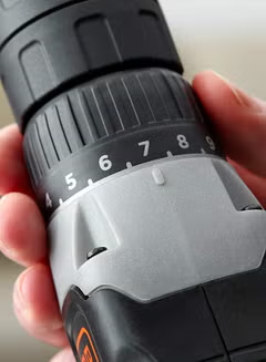 Cordless Drill Driver With 2 Batteries (1.5Ah Li-Ion) And Charger In Kitbox 18V BCD001C2K-GB Orange/Black