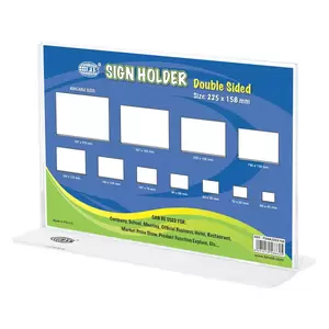 FIS Sign Holder, Oblong Double Sided, 225X158 Mm Pack of 5 Pieces -FSNA225X158-5