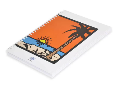 5-Piece FIS Spiral Hard Cover Notebook Single Line 9X7 Inch, 100-Sheets - FSNBS971901