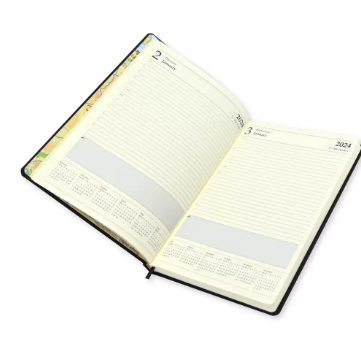 FIS A4 Diary 2024 (English) Black - FSDI45E24BK