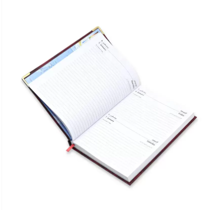 FIS A5 Diary 2023 (Arabic/English) Friday & Saturday Combined, Maroon - FSDI93AE23MR