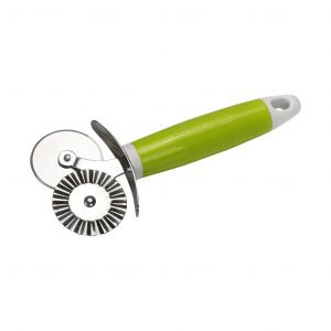 Royalford Double Pizza Cutter With Handle - Stainless Steel - Green