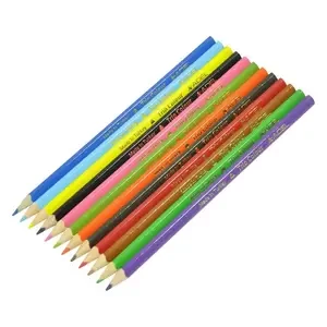 Adel Blackline Triangular Color Pencils, Pack of 12 Colors - ALCK2113315007
