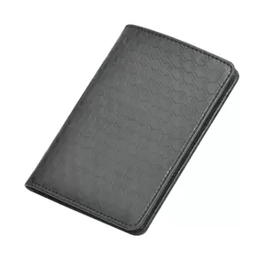 FIS Black Polyurethane For Unisex - Passport Wallet - FSGNBKD3