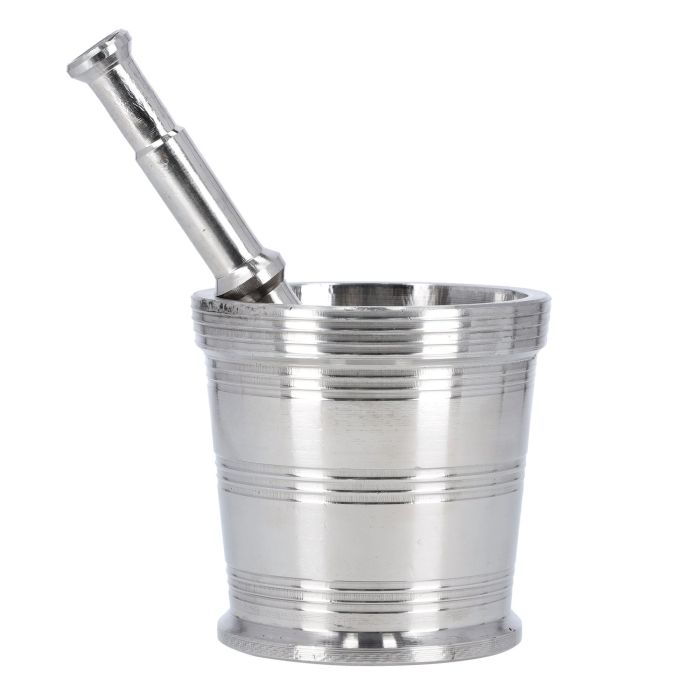 4" Stainless Steel Grinding Bowl, RF10431 | Rust-Proof & Hygienic | Durable Heavy-Gauge Design | Easy-Grip Handle | Mortar And Pestle Manual Spice Grinder For Herbs, Grains, Spices, Nuts, Seeds, Tea,