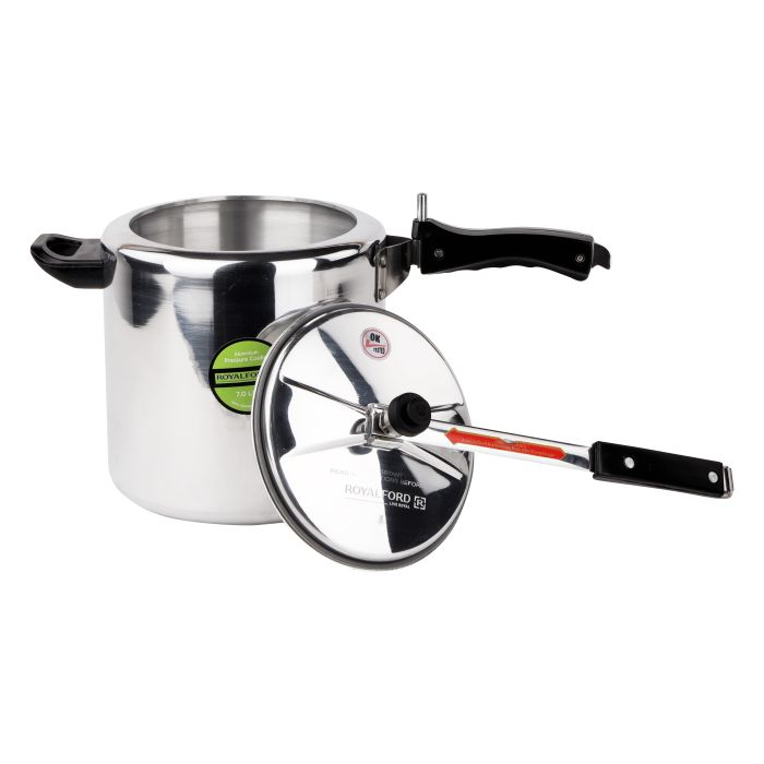 Aluminium Inner Lid Pressure Cooker, 7Ltrs, RF10014 | Extra Gasket & Safety Valve | Durable Cooker With Comfortable Handles | Ideal For Steaming, Cooking
