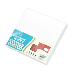 FIS Italian PU Bifold Design Wallets Polyurethane For Men, ID Card Window, 6 Card Slots, 2 Sideways Pockets, Divided Bill Compartments, Maroon Colour, Closed Size 100 x 105 mm - FSPQMRD2