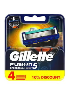 4-Piece Fusion5, Proglide Razor, Blades Silver