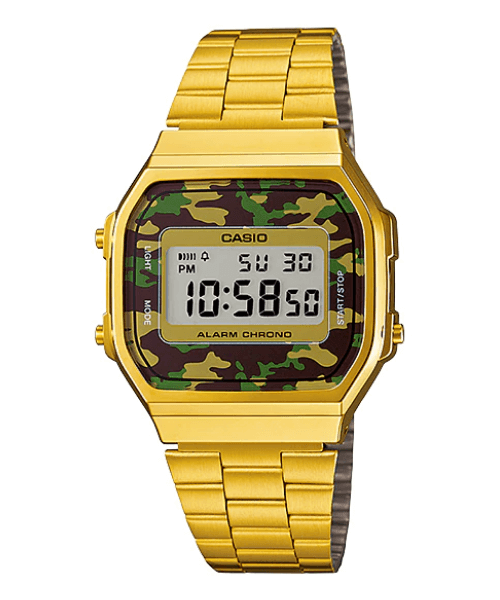 Casio Vintage A168WEGC-3DF , Digital Uni Sex Watch, Gold