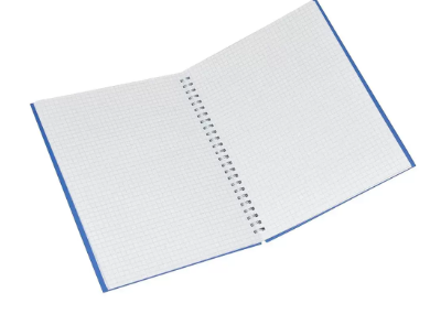 FIS Manuscript Books 5 mm Square Lines With Spiral, (Pack of 5 Pcs x 96 Sheets) 2 Quire, Inch Size - FSMN972Q5MSB