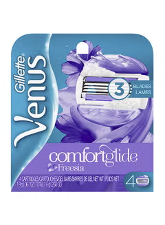 3-Piece Freesia, Razor Blade Set Purple