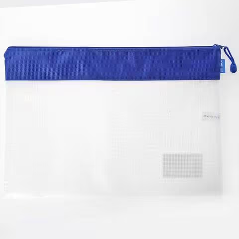 Maxi Single Zipper Bag B3 With Name Card Holder Purple